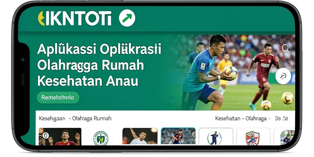 Tampilan antarmuka aplikasi IKNTOTO dengan fitur olahraga rumah yang menarik.