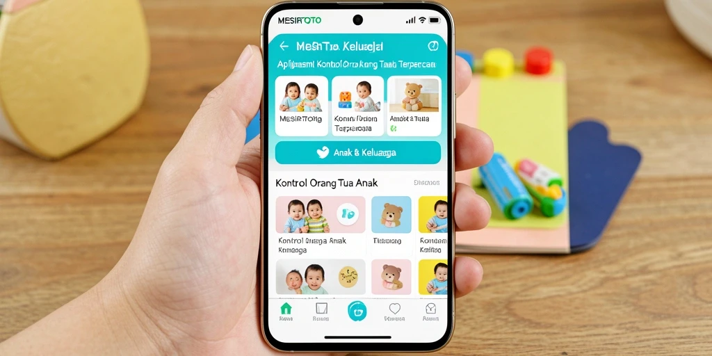 Antarmuka intuitif MESIRTOTO untuk kontrol orang tua.