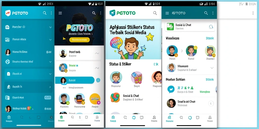 Tampilan antarmuka aplikasi PGTOTO yang menarik dan mudah digunakan.