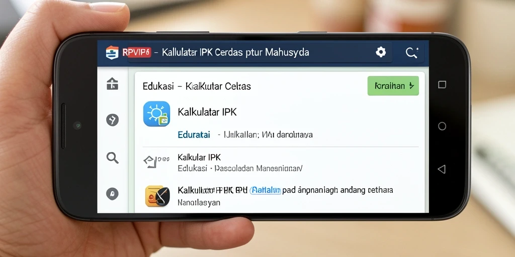 Tampilan RPVIP6 dengan antarmuka Kalkulator IPK yang sederhana.