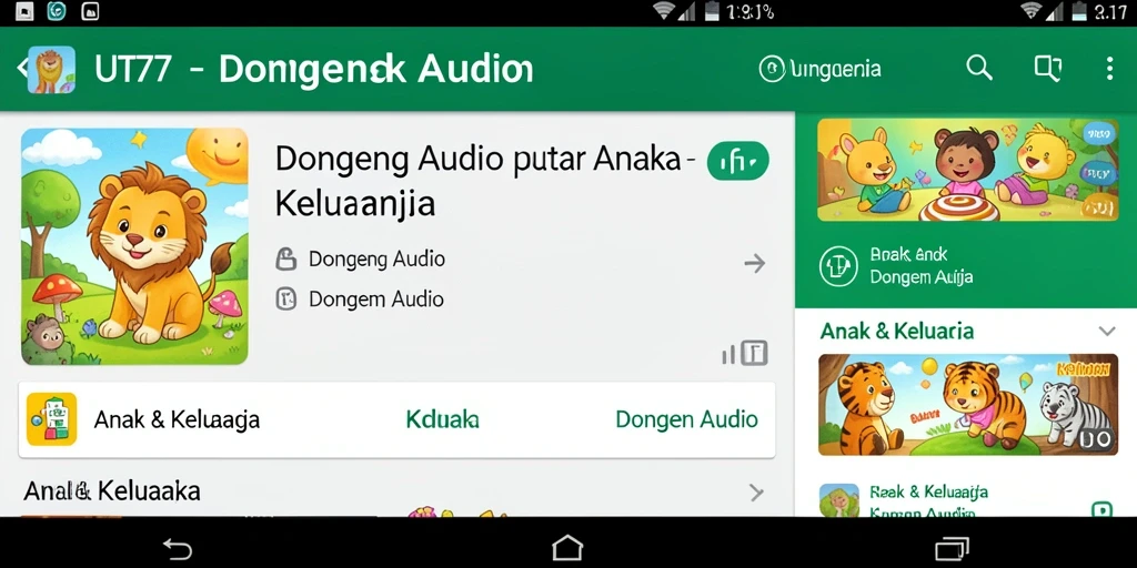 Antarmuka UT77 yang ramah anak, sederhana dan mudah digunakan.
